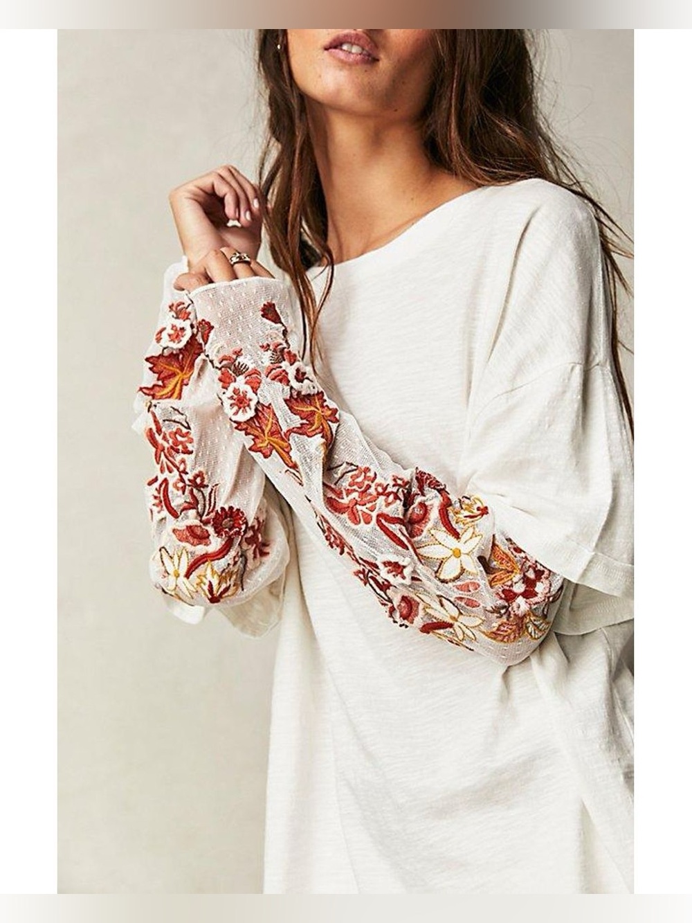 NWT Free People Gardener Tee